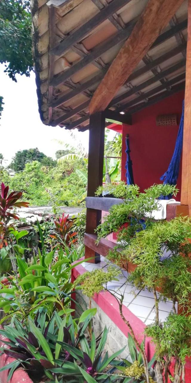 Novos Baianos Hostel E Pousada Porto Seguro Ngoại thất bức ảnh A view of the garden at the hotel